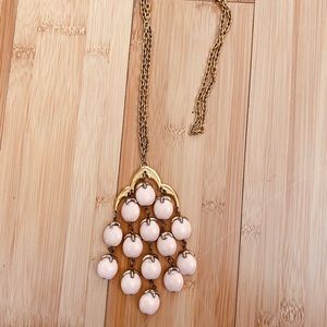 TRIFARI Vtg ‘70 Peach Waterfall Necklace